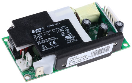 EOS - LFVLT60-1003 - EOS 60W  ǶʽģʽԴ SMPS LFVLT60-1003, 180  264 V ac, 90  132 V ac, 24V dc, 2.5A, 82%Ч, ʽװ		