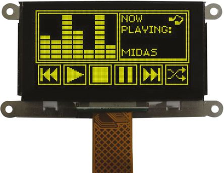 Midas - MCOT128064GV-YM - Midas 2.81in ɫ Դ OLED ʾ MCOT128064GV-YM, 128 x 64, TAB, I2CƽУSPIӿ		
