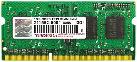 Transcend - TS128MSK64V3U-i - Transcend 1 GB 1333MHz ʼǱ ڴģ		