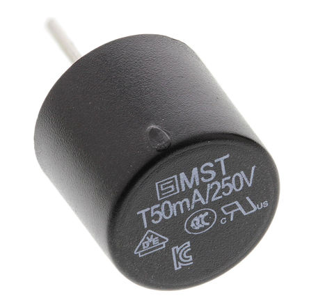 Schurter - 0034.6602 - Schurter 50mA  ߵ PCB ̶۶ 0034.6602, T۶ٶ, 250V ac, 8.5mmֱ, 8.5mm		