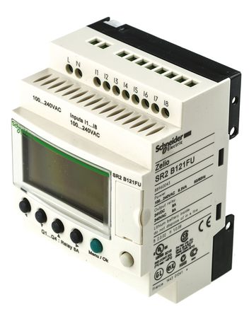 Schneider Electric - SR2B121FU - Schneider Electric Zelio Logic 2 ϵ SR2B121FU ߼, 8 x , 4 x , 120 V 240 V 		
