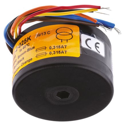 Nuvotem Talema - 0015P1-2-025K - Nuvotem Talema 15VA 2 αѹ, 2 x 25V acμѹ, 62.4 (Dia.) x 34.5mm, 48  60 Hz		