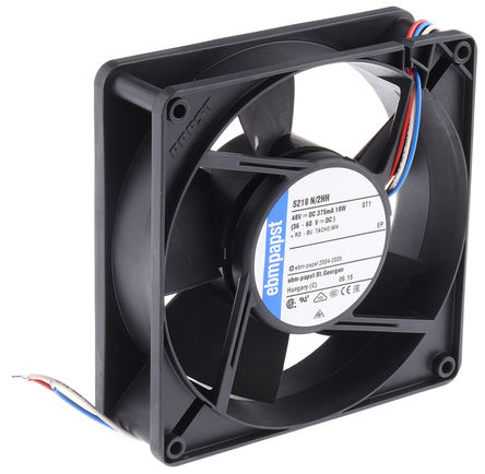 ebm-papst - 5218N/2HH - ebm-papst 5200N ϵ 18W 48 V ֱ  5218N/2HH, 340m3/h, 4900rpm, 127 x 127 x 38mm		