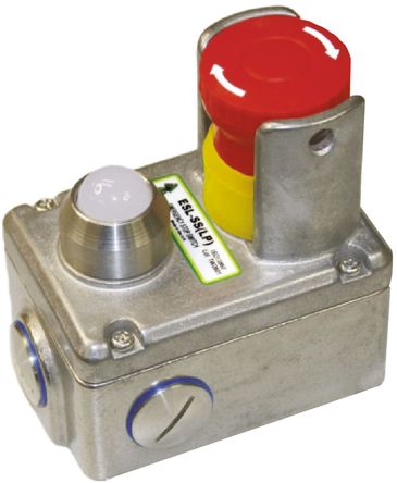 IDEM - 232024-A - IDEM ESL ϵ IP67, IP69K ť 232024-A, šøλ, ɫ/δͿ 40mm Բΰťͷ, 2 /2 		