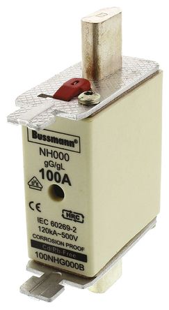 Cooper Bussmann - 100NHG000B - Cooper Bussmann 100A 000 NH gG - gL ĺʽ۶ 100NHG000B, DIN 43620-1, DIN 43620-3, IEC 60269, VDE 0636׼		