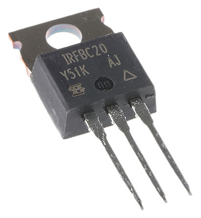 Vishay - IRFBC20PBF - Vishay Si N MOSFET IRFBC20PBF, 2.2 A, Vds=600 V, 3 TO-220ABװ		