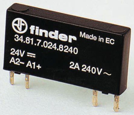 Finder - 34.81.7.060.8240 - Finder 2 A PCBװ  ̵̬ 34.81.7.060.8240, 㽻л, 240 V 		