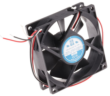 RS Pro - OD8025-12HB01A - RS Pro OD8025 ϵ 2.9W 12 V ֱ  OD8025-12HB01A, 68m3/h, 3100rpm, 80 x 80 x 25mm		