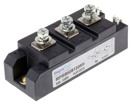 MagnaChip - MPMB50B120RH - MagnaChip MPMB50B120RH Nͨ IGBT ģ, , 50 A, Vce=1200 V, 7 7DM-1װ		