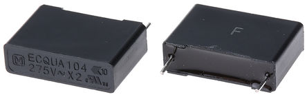 Panasonic - ECQUAAF104MA - Panasonic ECQUA ϵ 100nF ۱ϩ (PP) ECQUAAF104MA, 20%, 275 V , ͨ		