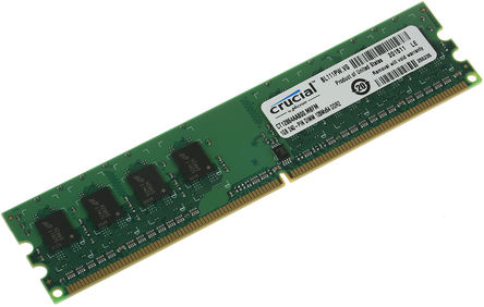 Crucial - CT12864AA800 - Crucial 1 GB 800MHz ̨ʽ ڴģ		