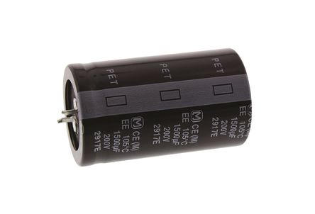 Panasonic - EETEE2D152KJ - Panasonic EE ҧʽ ϵ 200 V ֱ 1500F ͨ  EETEE2D152KJ, 20%ݲ, 166m(ֵ), +105C		