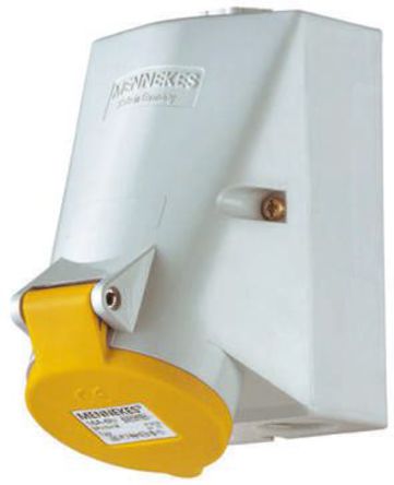Mennekes - 1420 - Mennekes ɫ 3P ҵԴ ֱ ڹʽ  1420, 32A, 110 V, IP44		