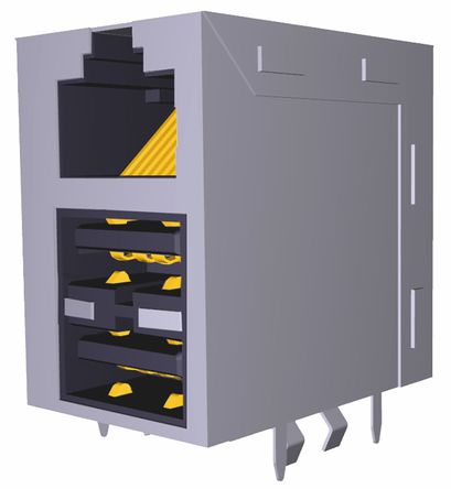 TE Connectivity - 6116151-1 - TE Connectivity 6116151 ϵ 8· Cat3 ĸ RJ45 ģ黯 6116151-1, STP , ӡˢ·尲װ, ͭо		