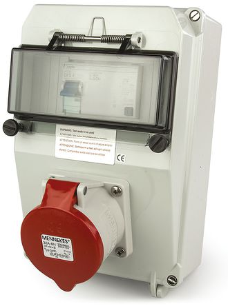 Mennekes - 24198 - Mennekes ɫ 3P+N+E RCD DIN 찲װ  24198, 32A, 400 V, IP44		