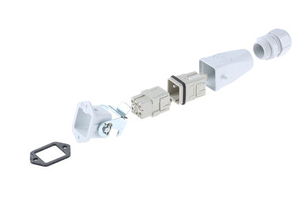 Epic Contact - HQ5 PLASTIC KIT - Epic Contact H-Q 5 ϵ 5  /ͷ RJ45-Rangierfeld Ԥװ׼ HQ5 PLASTIC KIT, M20 Ƴߴ, 16A, 600 V		