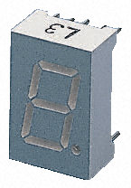 Kingbright - SA05-11SURKWA - Kingbright 1ַ 7  ɫ LED  SA05-11SURKWA, 69 mcd, ҲС, 12.7mmַ, ͨװװ		