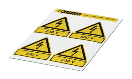 Phoenix Contact - 0830438 - Phoenix Contact 0830438 4װ Ԥӡǩ, 50mm, 50mm		