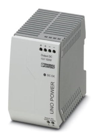 Phoenix Contact - 2903002 - Phoenix Contact 100W DIN Դ 2906020, >83%Ч, 264V ac, 6.67A, 15V dc 15V dc/		
