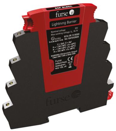 WJ Furse - ESP SL15X/I - WJ Furse ESP SLX ϵ 16.7 V 2.5 kA, 20 kA ˫ӿ ESP SL15X/I, DIN 찲װ, 106.5 x 7 x 104.6mm		