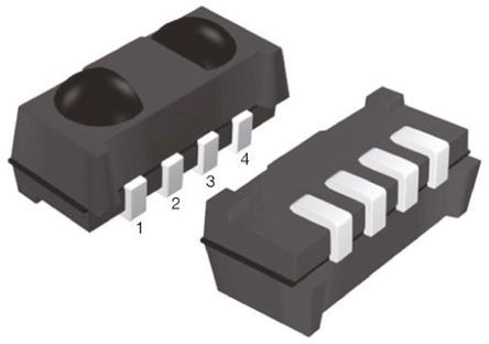 Vishay - TSOP75238TT - Vishay 38kHz IR  TSOP75238TT, 950nm, 45m, 2.5V - 5V, 4		