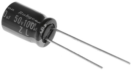 Rubycon - 50ZL100MEFC8X11.5 - Rubycon ZL ϵ 50 V ֱ 100F ͨ  50ZL100MEFC8X11.5, 20%ݲ, +105C		