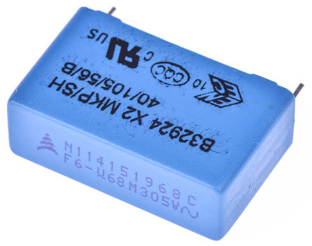 EPCOS - B32924C3684M000 - EPCOS B32924C ϵ 680nF ۱ϩ (PP) B32924C3684M000, 20%, 305 V /630 V ֱ		