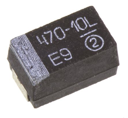Vishay - TR3E477K010C0100 - Vishay Extreme TR3 ϵ 470F 10% SMD  TR3E477K010C0100, 10 V ֱ, 7343-43 װ, 100m ESR, +125C		