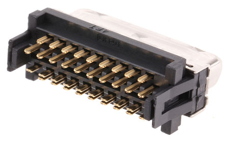 Hirose - DH40-37S - Hirose DH ϵ 1mm 37 · ĸ ֱ  DH40-37S, ƽ𴥵, ӽӶ, 500mA, 125 V ѹ		