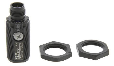 Omron - E3FADP21 - Omron 100 mm ɫ LED Դ Բ״  紫 E3FADP21, PNP, 4  M12 , IP67, IP69K		