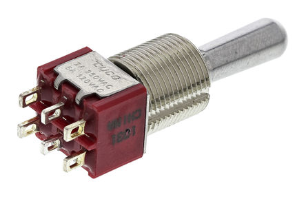 TE Connectivity - A205TZQ04 - TE Connectivity ˫˫ л 2-1825139-0, (On)-Off-(On), 5 A @ 28 V ֱ		