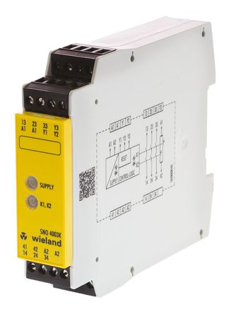 Wieland - R1.188.0500.1 - Wieland SNO 4003 ϵ ˫ͨ ȫ̵ R1.188.0500.1, 24 V /ֱԴ, 3 ȫ, 1 		