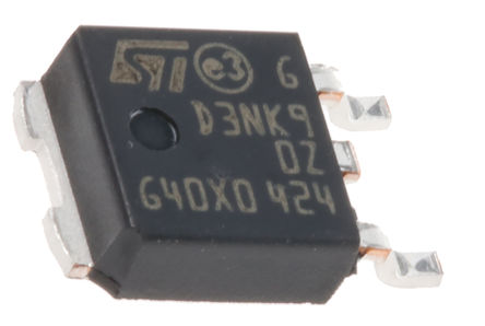 STMicroelectronics - STD3NK90ZT4 - STMicroelectronics MDmesh, SuperMESH ϵ N Si MOSFET STD3NK90ZT4, 3 A, Vds=900 V, 3 DPAKװ		
