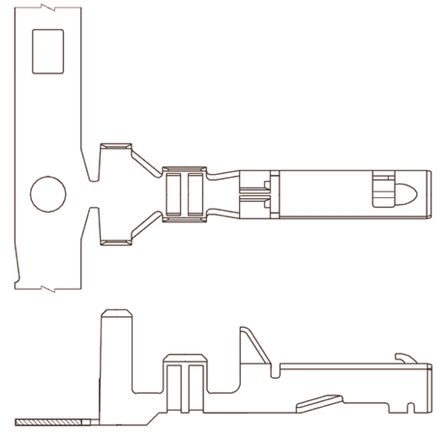Molex - 50597-8000 - Molex CP-6.5 ϵ ĸ ѹӽ߶ 50597-8000,  ͭϽо, 22AWG  16AWG		