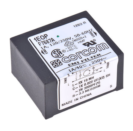 TE Connectivity - 1EOP - TE Connectivity EOP ϵ 1A 250 V , 50 Hz, 60 Hz RFI ˲ 6609064-1, ӡˢ·ŽӶ		
