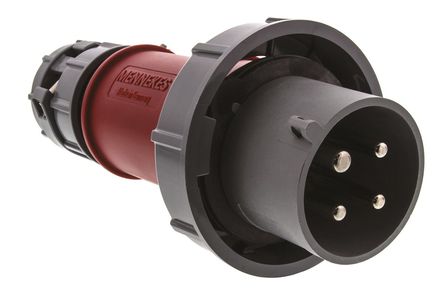 Mennekes - 3841 - Mennekes PowerTOP ϵ ɫ 4P ҵԴ °װ ͷ 3841, 32A, 400 V, IP67		