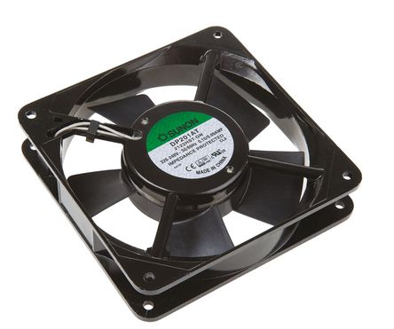 Sunon - DP201AT/2122HST.GN - Sunon DP ϵ 19W 220  240 V   DP201AT/2122HST.GN, 132.6m3/h, 2300rpm, 120 x 120 x 25mm		