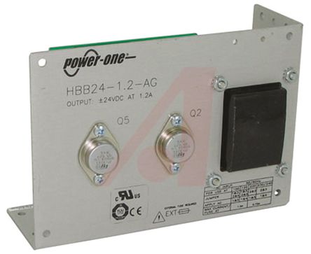 BEL POWER SOLUTIONS INC - HBB24-1.2-AG - BEL POWER SOLUTIONS INC ʽ ǶʽԵԴ HBB24-1.2-AG, 100  264V ac, -24 V, 24 V, 1.2A, 57W, 60%Ч		