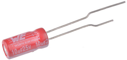 Wurth Elektronik - 860160472001 - Wurth Elektronik WCAP-ATLL ϵ 25 V ֱ 10F  860160472001, 20%ݲ, +105C		