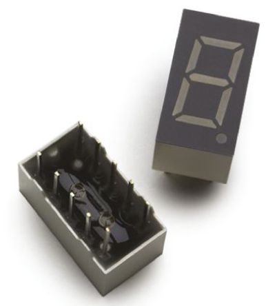 Broadcom - HDSP-C3A3 - Broadcom 1ַ 7  ɫ LED  HDSP-C3A3, 7.5 mcd, ҲС, 9.1mmַ, ͨװװ		