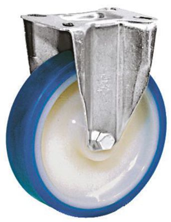 LAG - 36539 - Fixed castor 100mm,blue polyurethane		