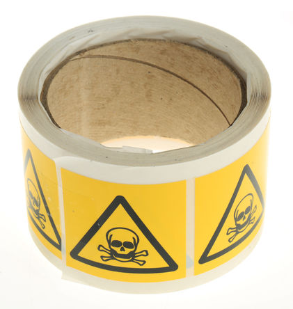 Signs & Labels - LR11/S - Signs & Labels LR11/S 250ÿװ ɫ/ɫ  ϩ Σվ־, 50 x 50mm		