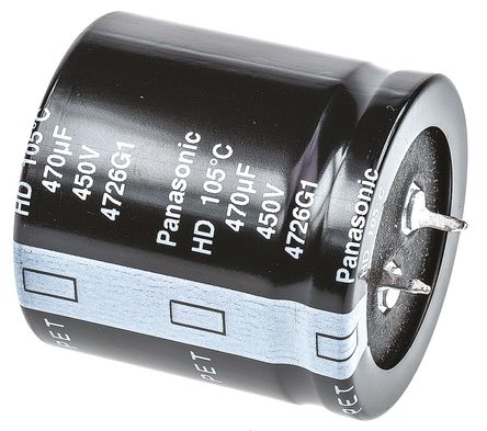 Panasonic - EETHD2W471LJ - Panasonic HD ϵ 450 V ֱ 470F ͨ  EETHD2W471LJ, 20%ݲ, +105C		