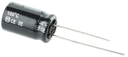 Panasonic - EEUEE2W100 - Panasonic EE  ϵ 450 V ֱ 10F ͨ  EEUEE2W100, 20%ݲ, +105C		