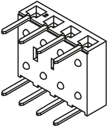 Samtec - BCS-104-L-S-HE - Samtec BCS ϵ 1 4· ֱ 2.54mmھ ͨ ӡˢ· BCS-104-L-S-HE, ͨ׶˽, ԰		