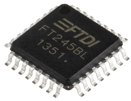 FTDI Chip - FT245BL - FT245BL  FIFO 洢, ˫, 3  5.25 V4.35  5.25 V, 32 LQFPװ		