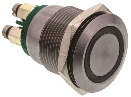 Bulgin - MPI002/TERM/GN - Bulgin MPI002/TERM/GN IP40 ɫ ˲ SP ɫLED ť, 50 mA@ 24 V ֱ		