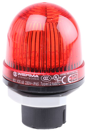 Werma - 80110068 - Werma 801 ϵ ɫ LED, ȶƹ źŵ 80110068, 230 V , 尲װ		