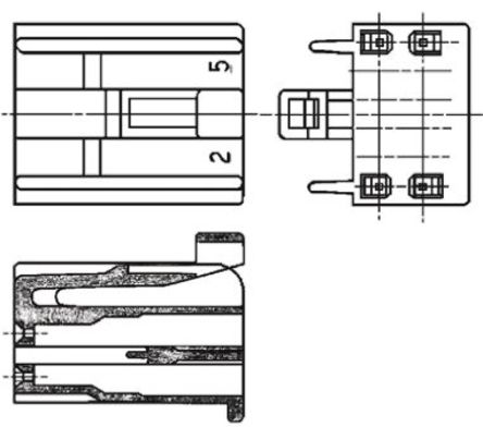 TE Connectivity - 172021-2 - TE Connectivity Dual Line Interlock ϵ 3mm ھ 2  16 ·  PCB  172021-2		