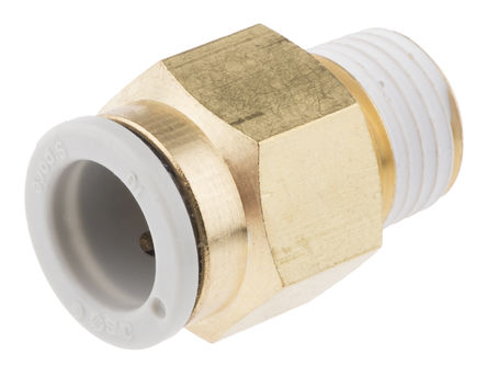 SMC - KQ2H10-02AS - SMC KQ2 ϵ KQ2H10-02AS ͭ ֱ-, R 1/4 , ʽ 10 mm, -5  +60C		